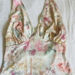 NWOT Medium Floral Halter Top 