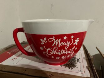 Large Christmas Mixing Bowl
