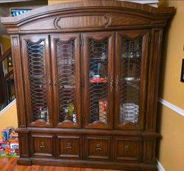 Great wooden china cabinet