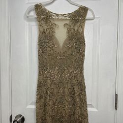 Gold Bridesmaid Dress Size M