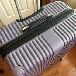 LARGE Lavender Suitcase! Only Used Twice!