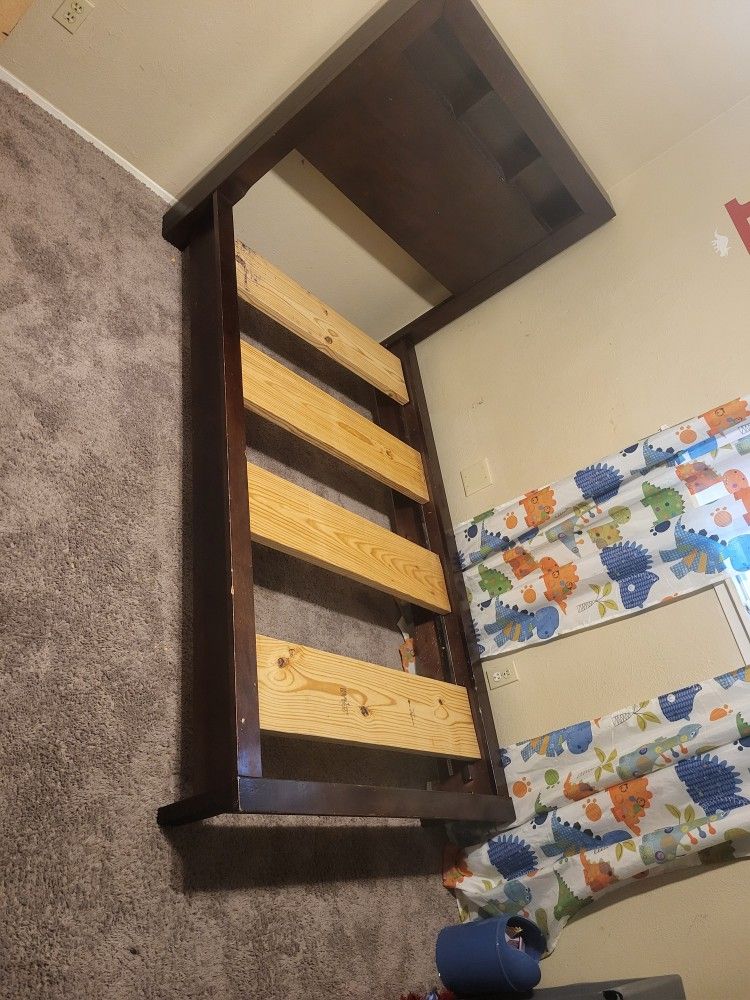 Twin Bed Frame With Bookshelf FREE!!!