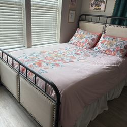 Queen Bed Frame + Box Spring 