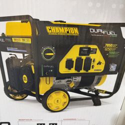 Champion 6250-Watt Recoil Start Gas and Propane Powered Dual-Fuel Portable Generator with CO Shield Technology New in box