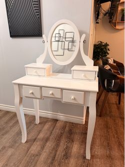 White vanity