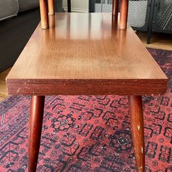 Mid-Century Modern End Table - Cherry Finish 