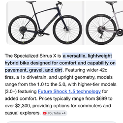 Specialized sirrus x