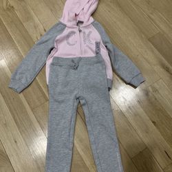 Calvin Klein Sweats Outfit Little Girl Size 3T