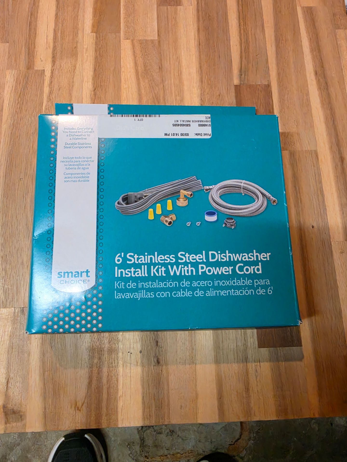 Dishwasher install kit