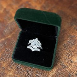 Brand New Moissanite Wedding Ring Set