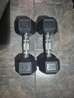 15lbs dumbells weights 💪