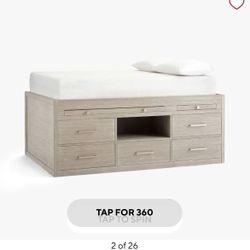 Pottery Barn Teen Captain Storage Bed