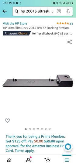HP UltraSlim Dock  D9Y32 Docking Station