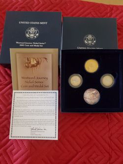 2005WESTWARD JOURNEY NICKEL SERIES  COIN AND METAL SET 6C3