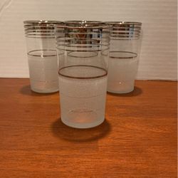 4 Art Deco Macbeth Evans Platinum Bands Frosted Textured  4-3/4”X2-3/4”  L19