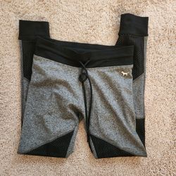 Pink Women's Black & Gray Yoga Jogger Leggings Size Small