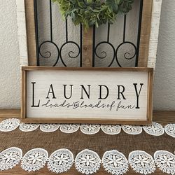 Laundry wall decor