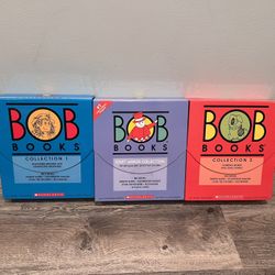 Lot of 3 - BOB Books Box Sets. All books included. Deluxe box sets. 54 books total!