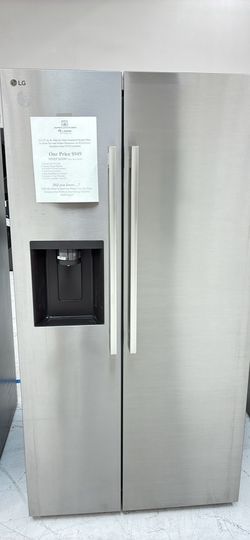 Rare Side-by-Side Fridge w/ H2O & Dispenser💦🧊🚨$650 Off MSRP📉🏷️ 27 cu ft LG Model # LS27T3230S