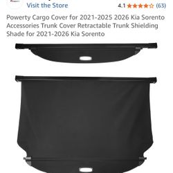 Kia sorento Cargo Cover 