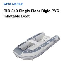 Single Floor Inflatable Boat And engine