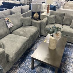 Grey Sofa Loveseat! $599 🩶✨