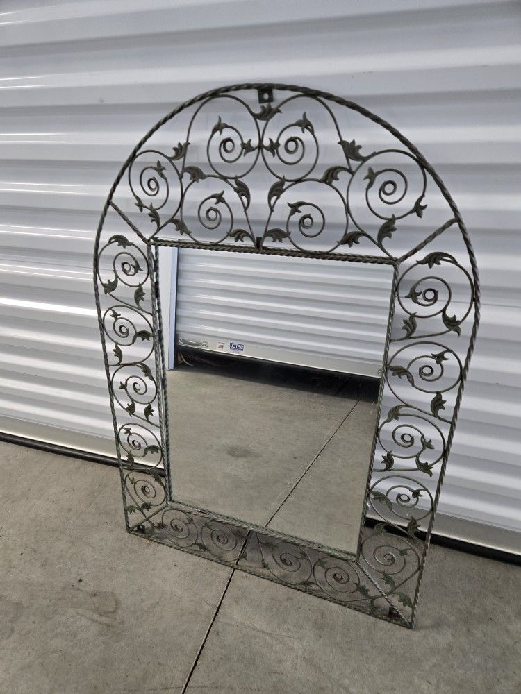 Wrought Iron Wall Mirror."CHECK OUT MY PAGE FOR MORE DEALS "