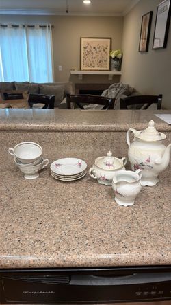 Vintage Floral Porcelain Tea Set