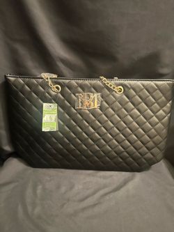 Badgley Mischka Quilted Tote Bag