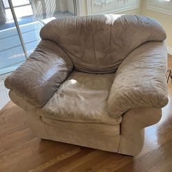 Leather Chair,  Couch, ottoman Free