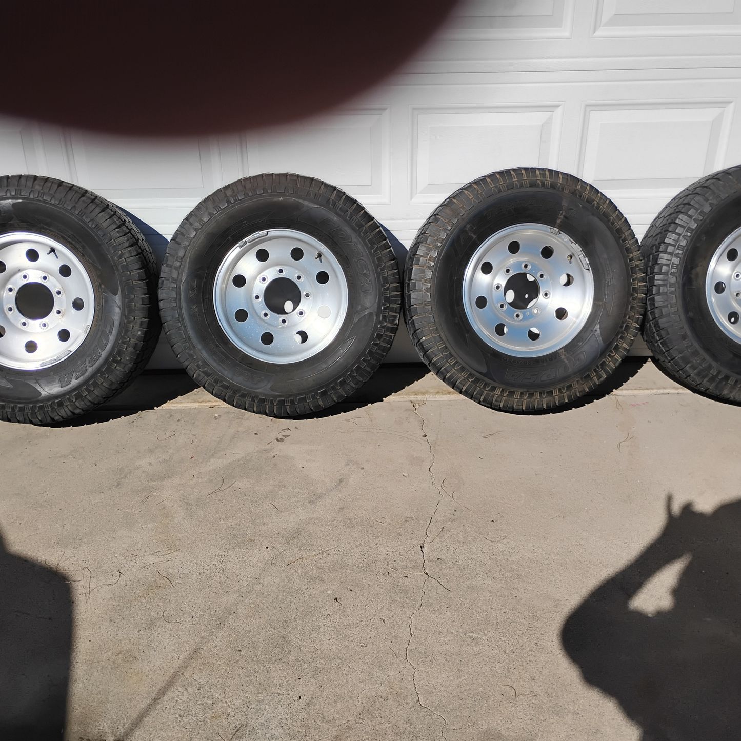 Dale Roux 16 inch Ford rims and tires$$8 lug to nuts for Sale in Glendale, AZ ...