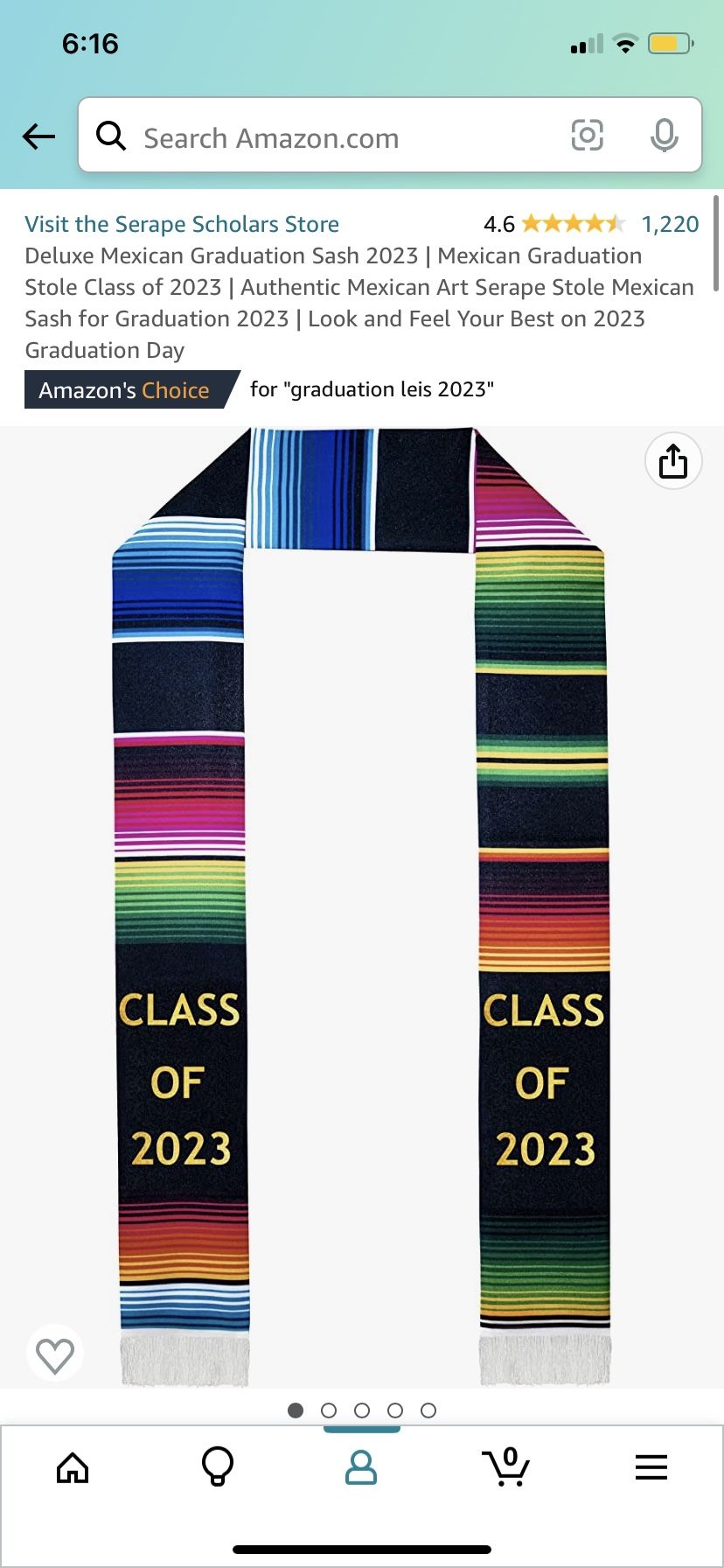 Graduation Zarape Stole