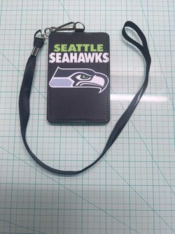 Seattle Seahawks ID Card Holder with Lanyard