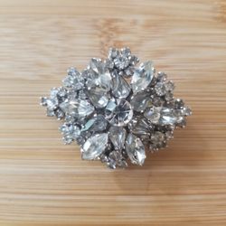 Vintage Transparent Rhinestone Brooche