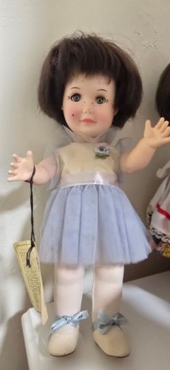 Vintage 1980s Effanbee Day by Day "Tuesday's Child" Ballerina Doll 11" with Tag