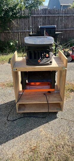 WEN planer and sander combo on Custom Wooden Stand