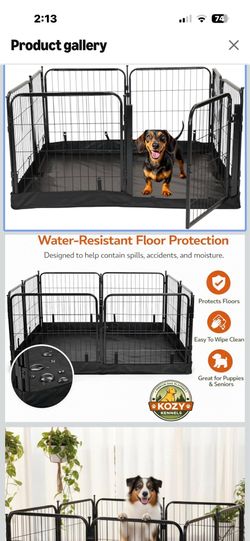 Brand New 24”Indoor/Outdoor Kennel Cage w/Square Bottom Floor Cover for Small Dogs/Puppies