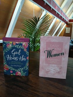 Women’s Devotional Book Bundle (2 Hardcover Books) – Daily Wisdom & God Hears Her