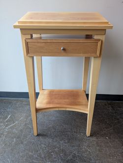 Levenger Compact Wood Standing Desk with Drawer