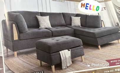 Sofas set With Ottoman included