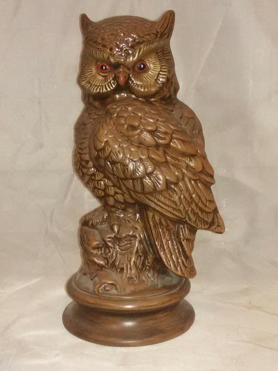 vintage Ceramic Owl 11.5"tall 5"wide