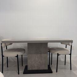 Teller Metal Base Dining Table