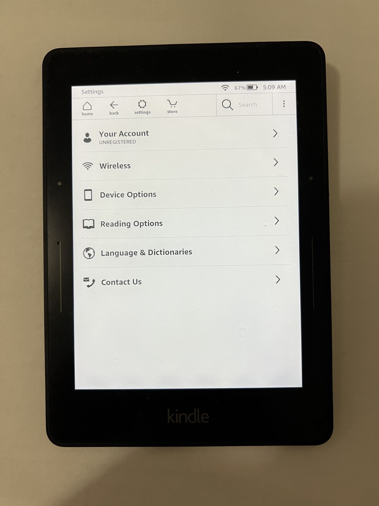 Amazon Kindle Voyage 6'' 4GB eBook Reader - Black Wi-Fi No Box