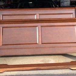 FREE King Sized Cherry Wood Bed Frame 