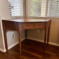 Ethan Allen Solid Wood Corner Desk
