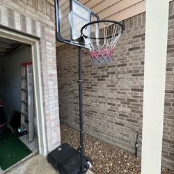 Basketball Hoop,5.5-7FT Adjustable Basketball Goal System,Weather-Resistant Backboard Stand System