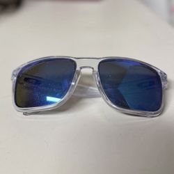 Oakley Holbrook XL Polarized Sunglasses - Polished Clear/Prizm Sapphire...