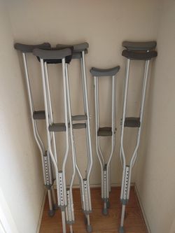 Crutches All Adjustable Aluminum