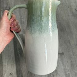 West Elm Glaze Stoneware Pitcher - Perfect Condition