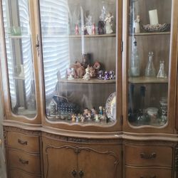 Wavy glass Vintage hutch